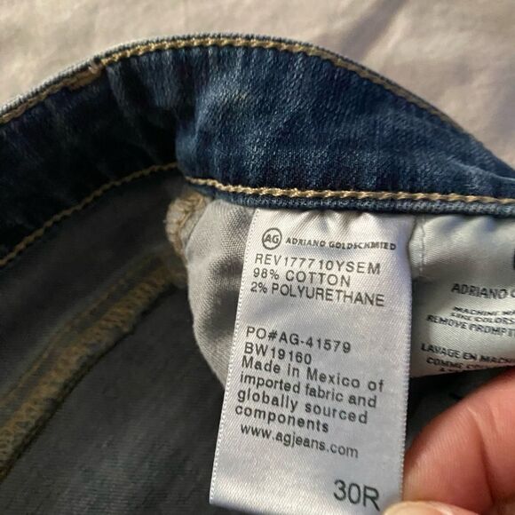 AG The Farrah High Rise Skinny Ankle Jeans Size 30R - Picture 7 of 8